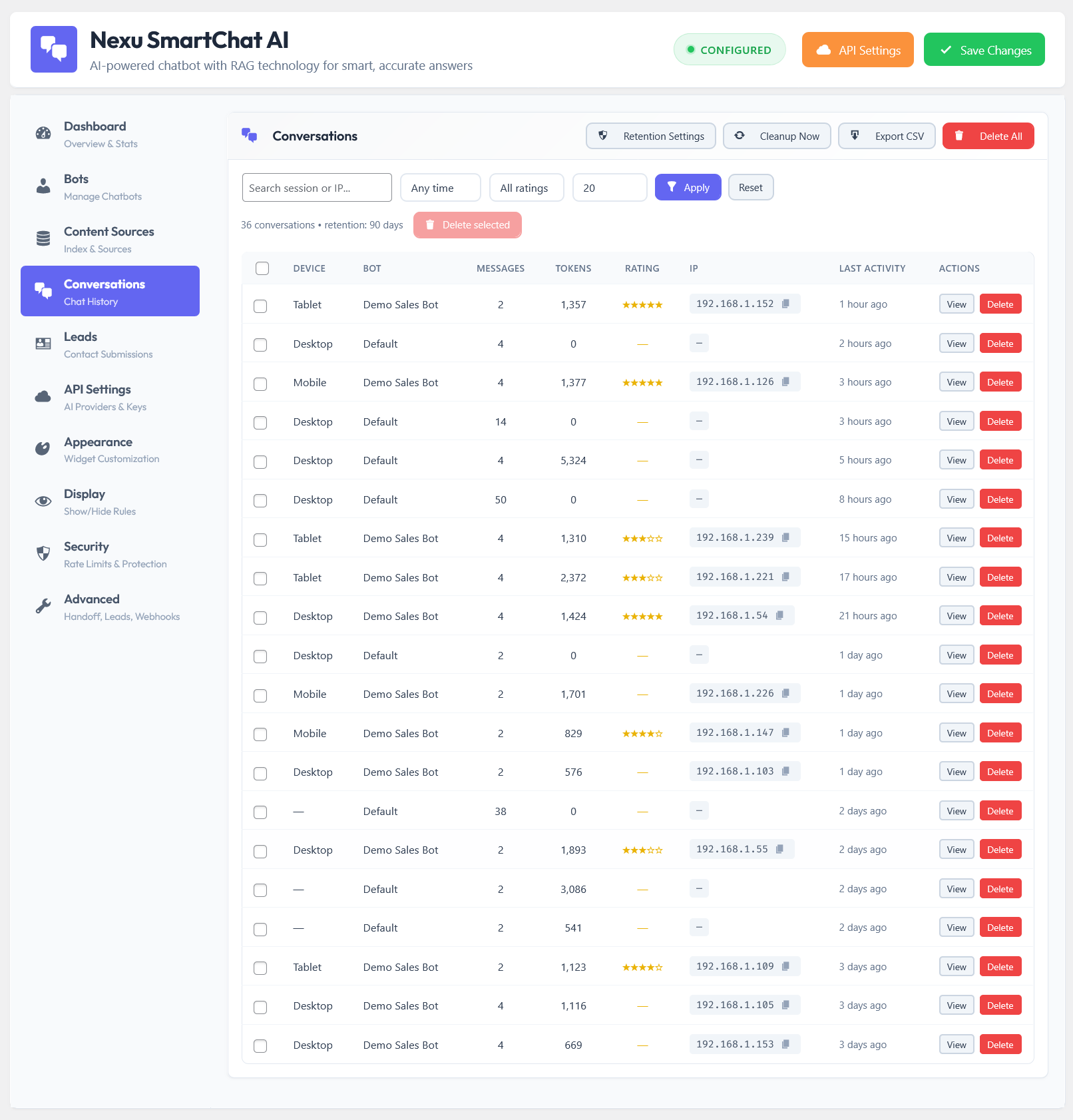 How to Use AI Chat Analytics toFind Missing Content on YourWooCommerce Store 2 WooCommerce AI chatbot conversation logs for content gap analysis – filter and search chat history to find unanswered questions and missing product content