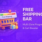 Nexu Free Shipping Bar WooCommerce plugin – multi-zone progress bar to increase average order value