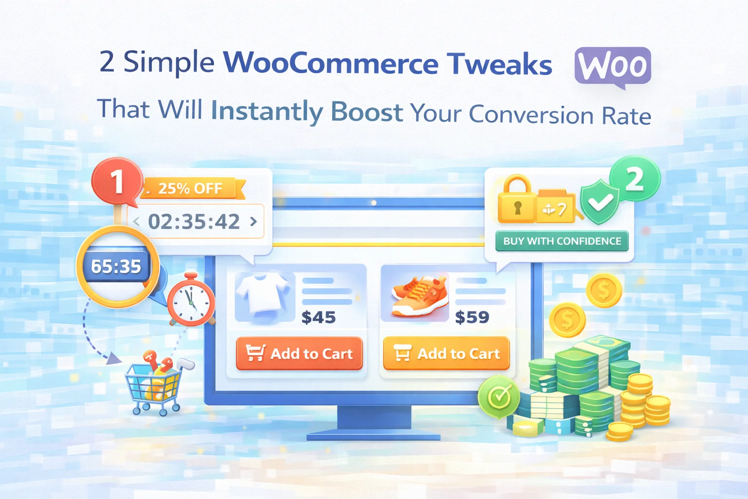 Two simple WooCommerce conversion tweaks – sticky add to cart bar and free shipping progress bar working together to boost WooCommerce store revenue