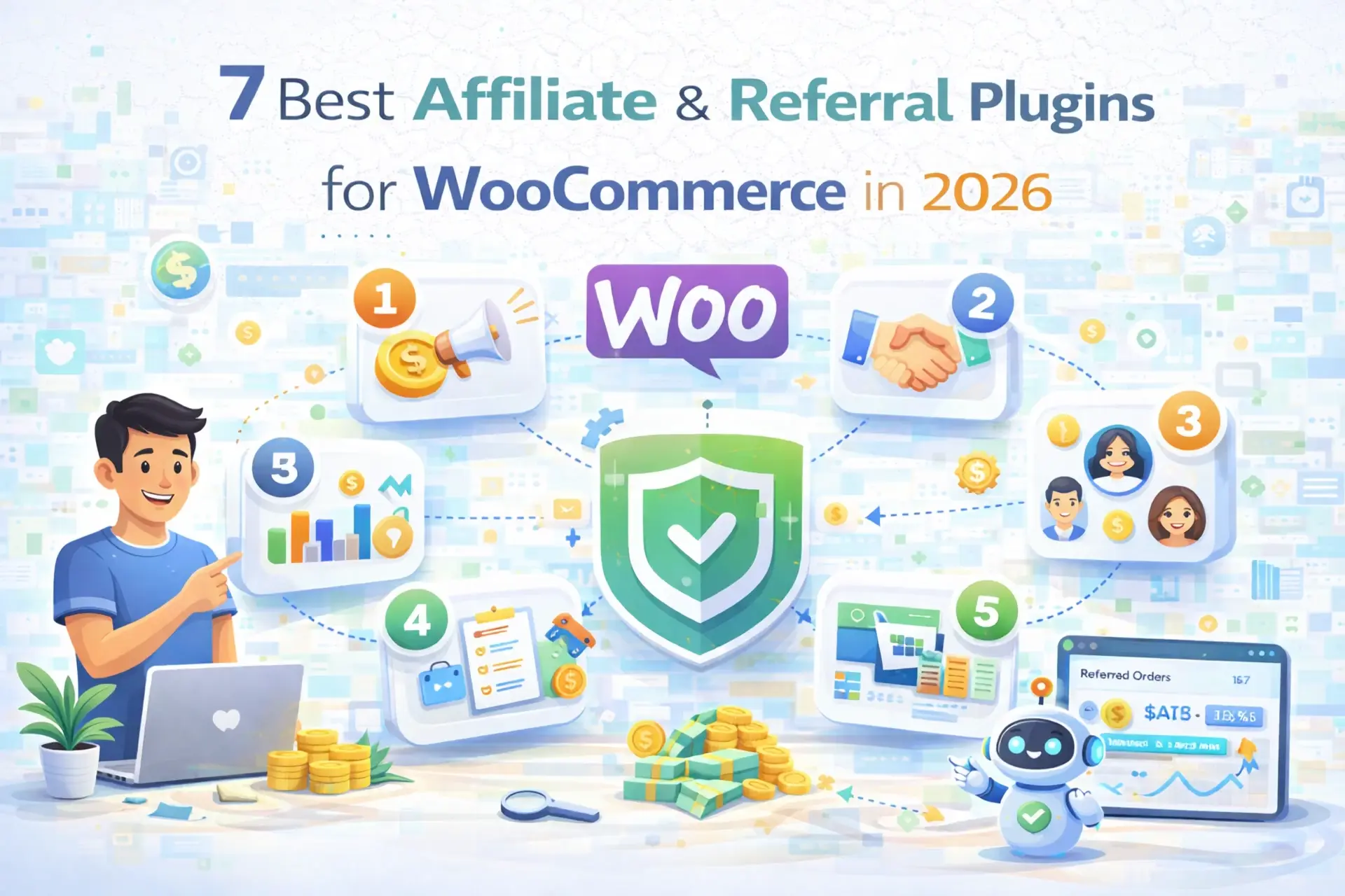 7 best affiliate and referral plugins for WooCommerce in 2026 – complete comparison of top WooCommerce affiliate plugins including features, pricing and honest review for store owners