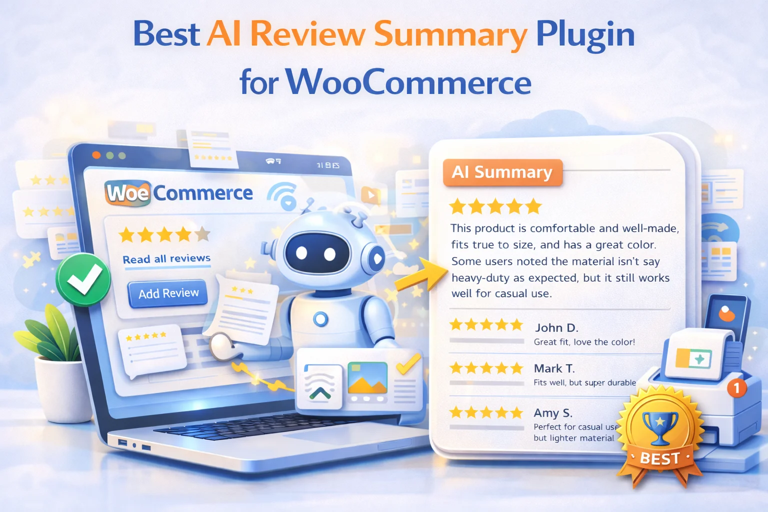 Best AI Review Summary Plugin for WooCommerce in 2026 1 Best AI review summary plugin for WooCommerce in 2026 - comparison guide for store owners looking for automated review digest and sentiment analysis tools