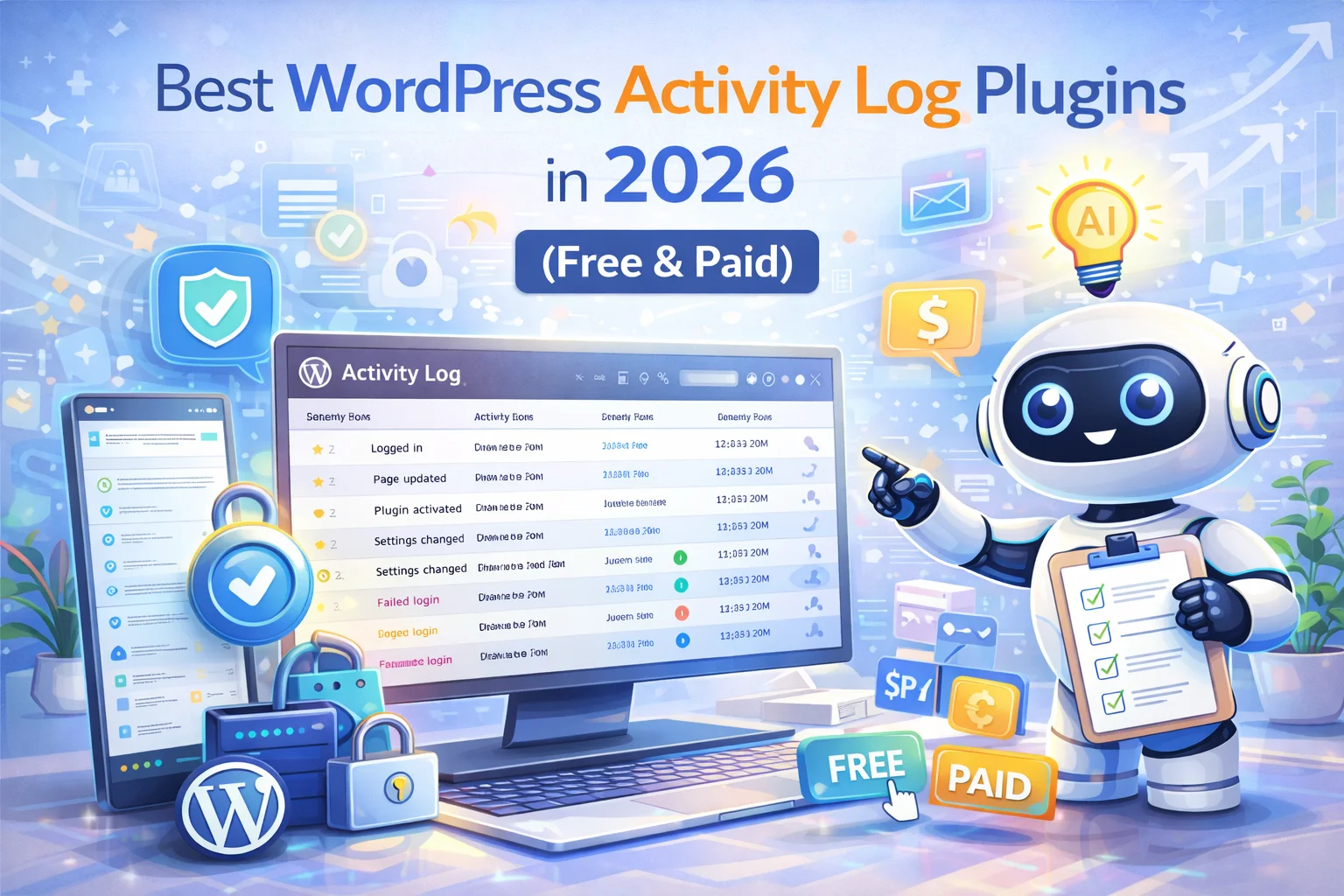 Best WordPress activity log plugins in 2026 – free and paid options for user monitoring, security audit and AI alerts