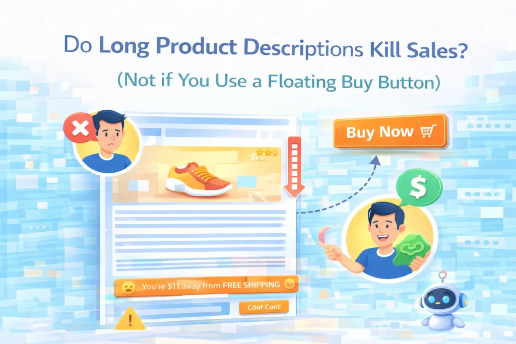 Do Long Product Descriptions Kill Sales Not if You Use a Floating Buy Button