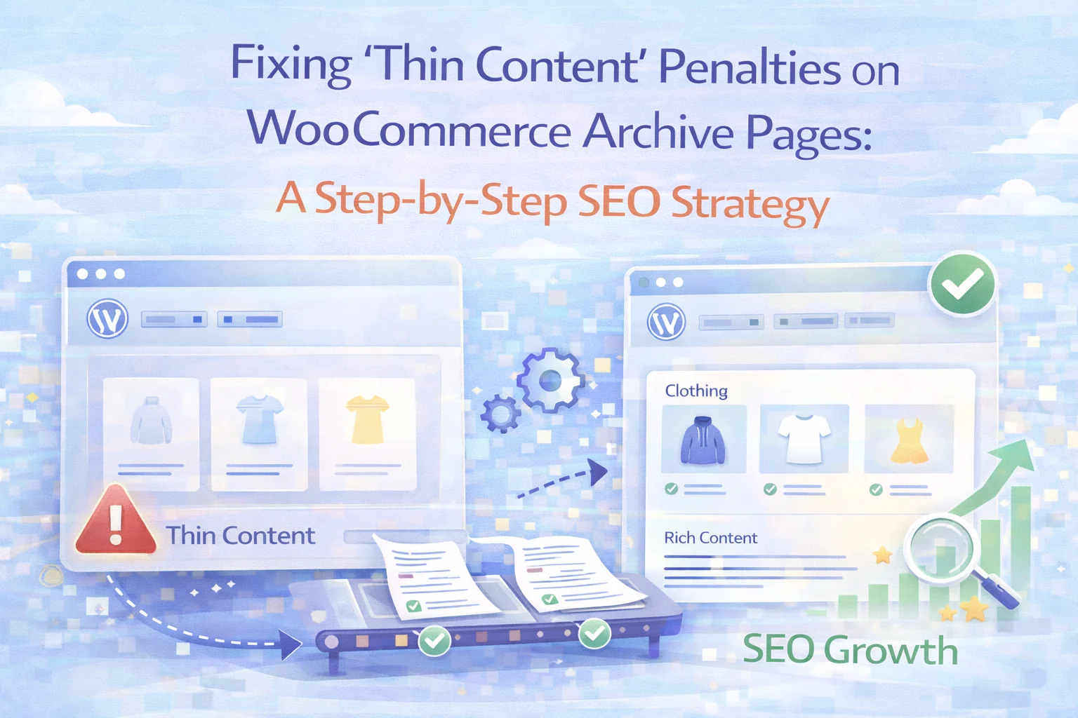 Fixing 'Thin Content' Penalties on WooCommerce Archive Pages: A Step-by-Step SEO Strategy 1 Fixing thin content penalties on WooCommerce archive pages – step-by-step SEO strategy for recovering category page rankings with rich content injection and FAQ schema in 2026