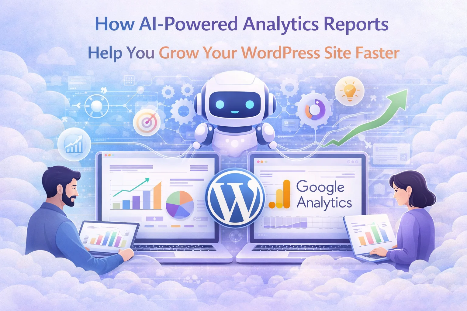 How AI-powered analytics reports help you grow your WordPress site faster with automated data analysis and actionable growth recommendations
