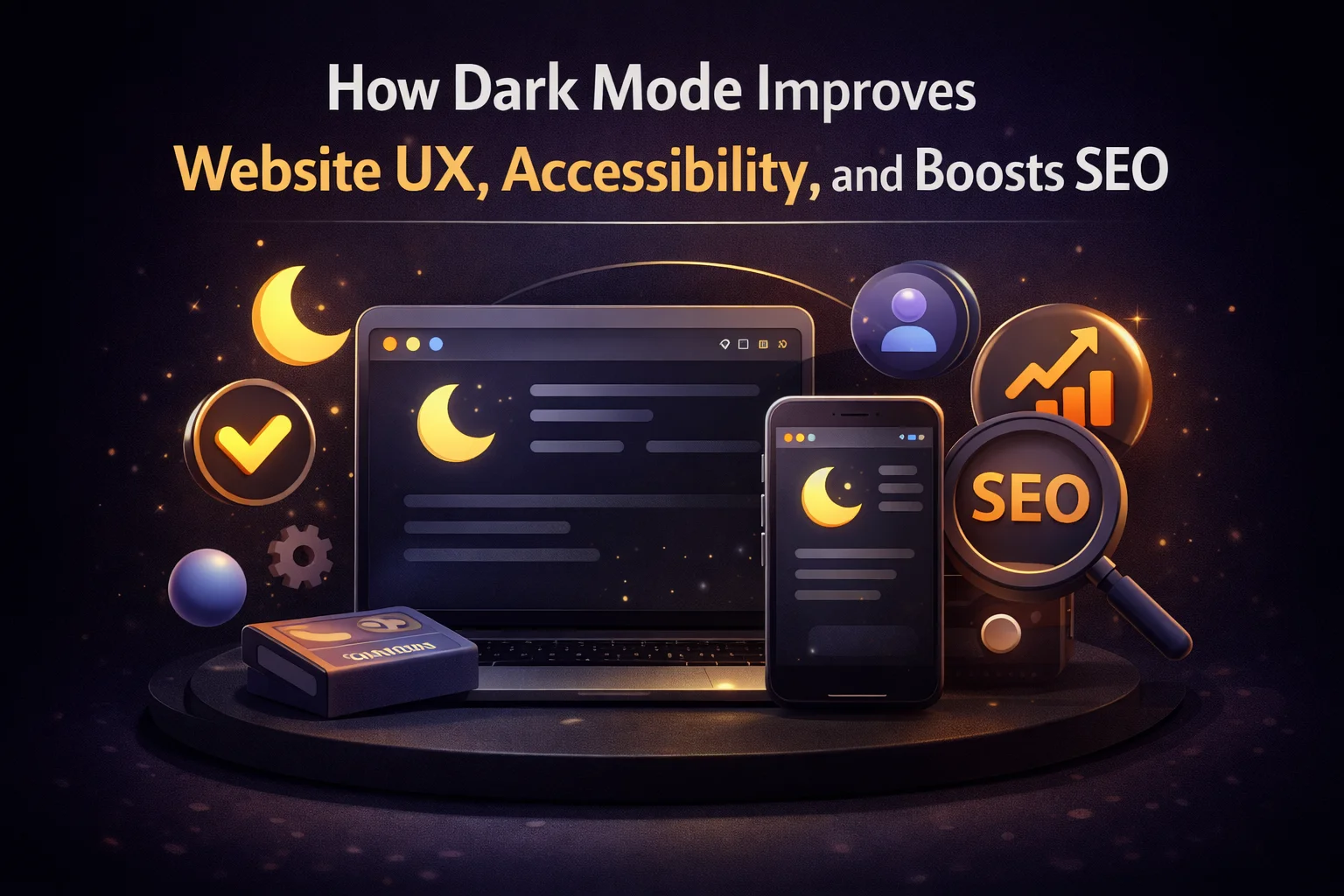 How Dark Mode Improves Website UX, Accessibility, and Boosts SEO 1 how dark mode improves website UX accessibility and SEO – research-backed guide to dark mode benefits for time on site reading comfort and core web vitals 2026