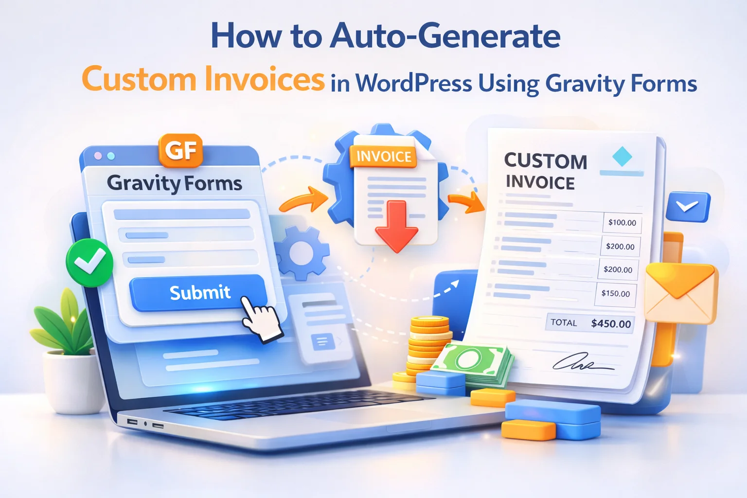 How to auto-generate custom invoices in WordPress using Gravity Forms – complete tutorial for automatic invoice PDF creation and email delivery for service businesses in 2026