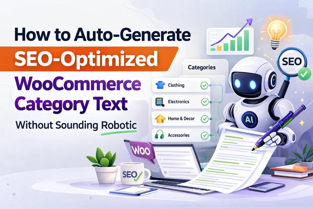 How to Auto Generate SEO Optimized WooCommerce Category Text Without Sounding Robotic