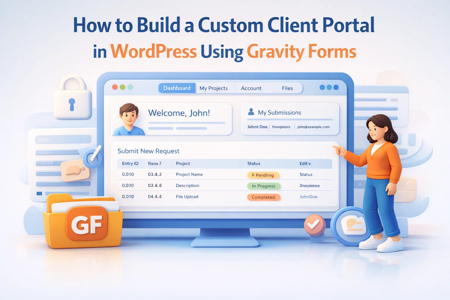 How to build a custom client portal in WordPress using Gravity Forms with user dashboard frontend editing and access control 2026