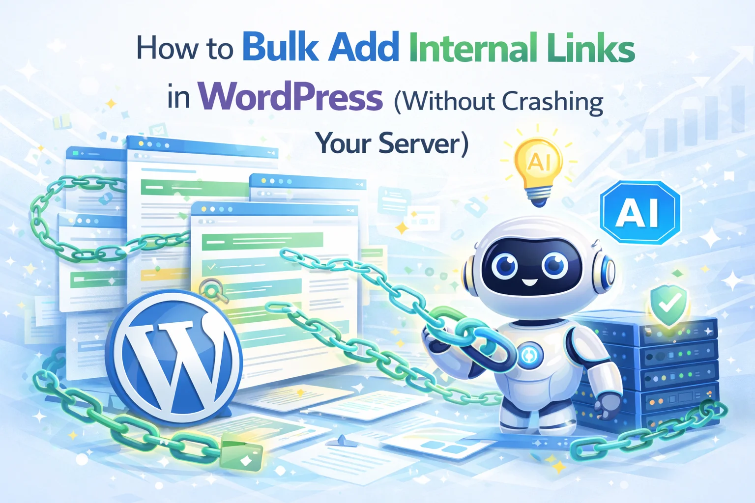 How to Bulk Add Internal Links in WordPress (Without Crashing Your Server) 1 How to bulk add internal links in WordPress without crashing your server – safe AI-powered bulk internal linking guide for WordPress 2026