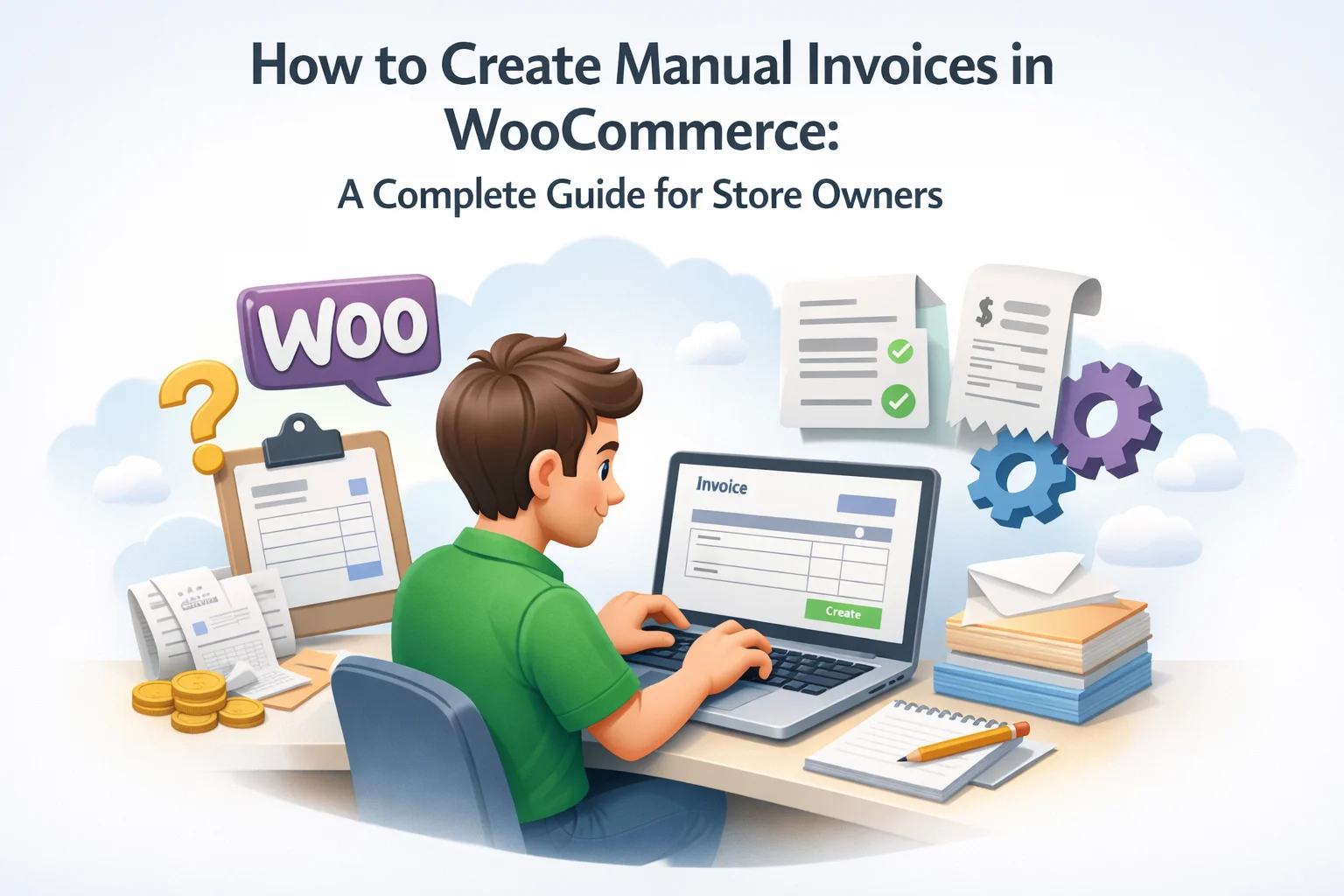 How to create manual invoices in WooCommerce – complete guide for store owners covering admin billing, custom orders, and professional invoicing workflow 2026