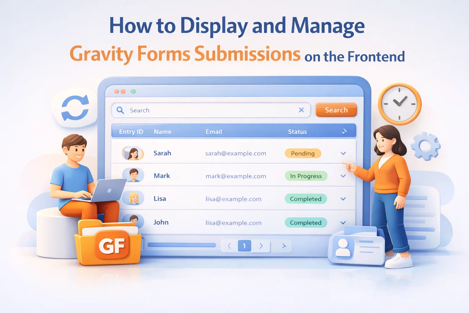 How to Display and Manage Gravity Forms Submissions on the Frontend 1 How to display and manage Gravity Forms submissions on the WordPress frontend showing user submission tables dashboards and management interfaces 2026