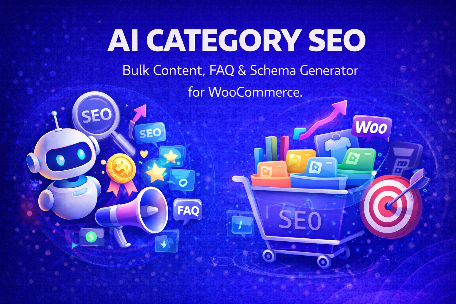 Nexu AI Category SEO - Bulk Content, FAQ & Schema Generator for WooCommerce
