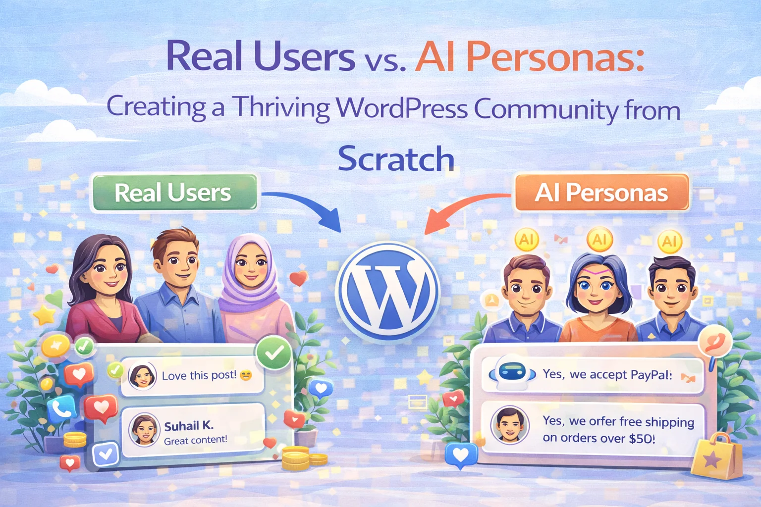 Building a thriving WordPress community from scratch using AI personas and real user engagement – how to seed discussions that encourage genuine participation