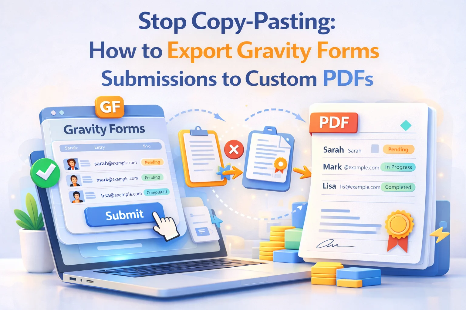 Stop copy-pasting how to export Gravity Forms submissions to custom PDFs – guide to eliminating manual data entry and automating PDF creation from WordPress form entries in 2026