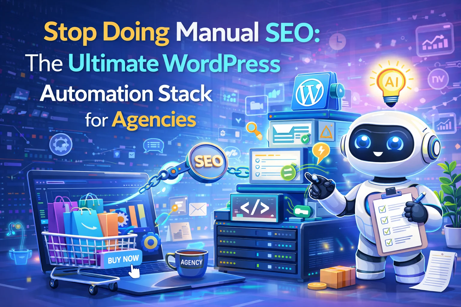 Stop Doing Manual SEO – The Ultimate WordPress Automation Stack for Agencies 2026 – bulk SEO automation with AI plugins for WooCommerce