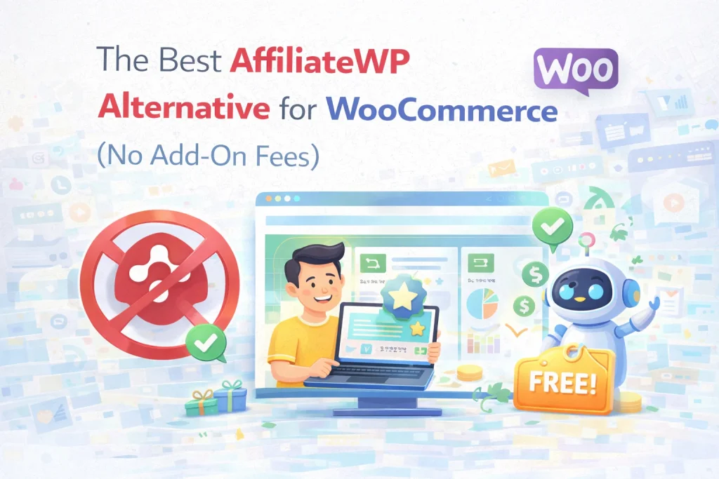 The Best AffiliateWP Alternative for WooCommerce No Add On Fees