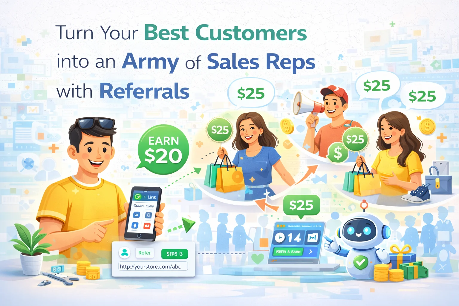 Turn Your Best Customers into an Army of Sales Reps with Referrals 1 Turn your best WooCommerce customers into an army of referral sales reps – complete guide to building a customer referral program with Affiliate Engine plugin for WooCommerce stores in 2026
