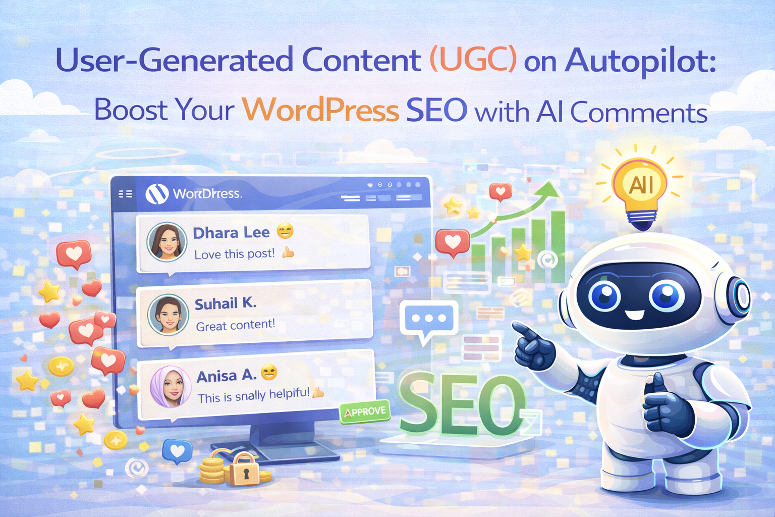 User-generated content UGC SEO strategy for WordPress – how AI-generated comments boost page freshness LSI keywords and organic rankings in 2026
