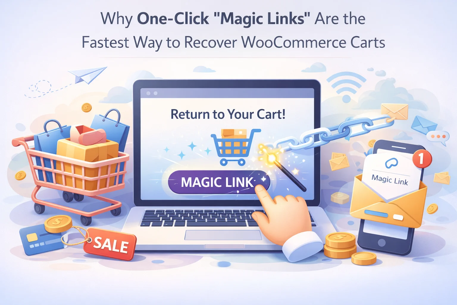 Why one-click magic links are the fastest way to recover WooCommerce abandoned carts – cart restore URL strategy guide for WooCommerce store owners 2026