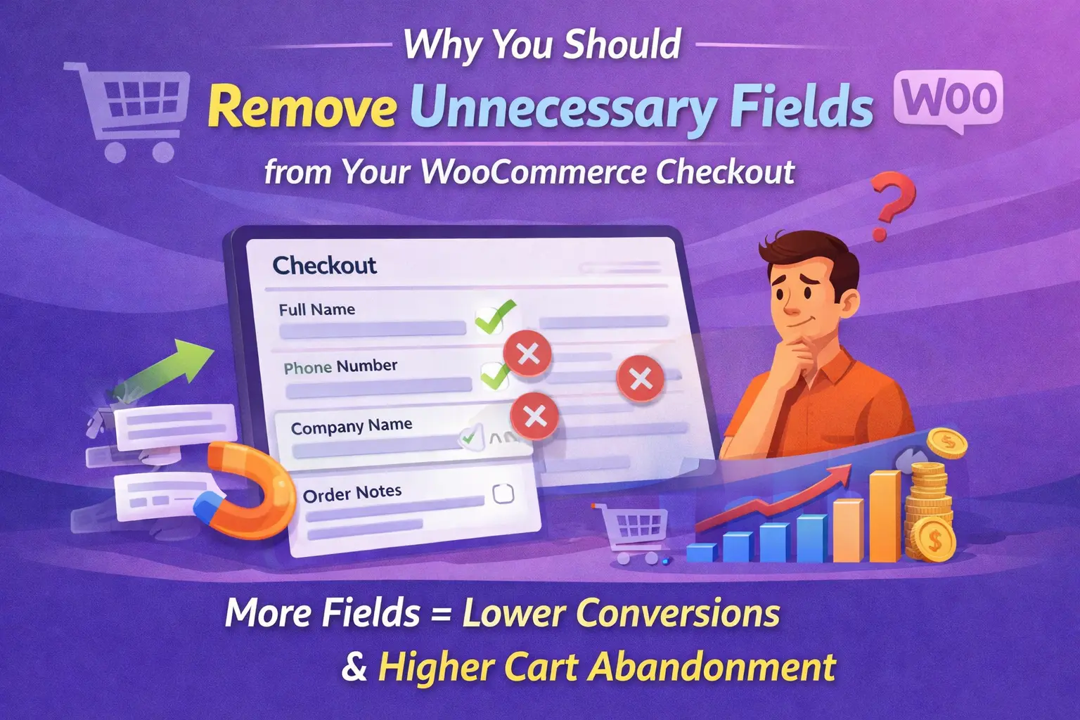 Why you should remove unnecessary fields from your WooCommerce checkout – the psychology and data behind form field reduction and checkout conversion optimization in 2026