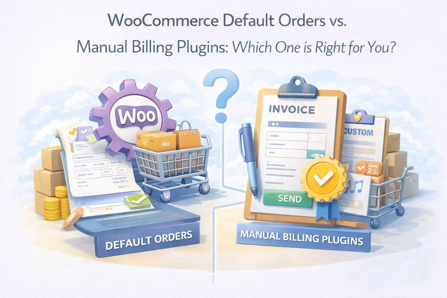 WooCommerce Default Orders vs. Manual Billing Plugins: Which One is Right for You? 1 WooCommerce default orders vs manual billing plugins comparison – which billing approach is right for your WooCommerce store in 2026