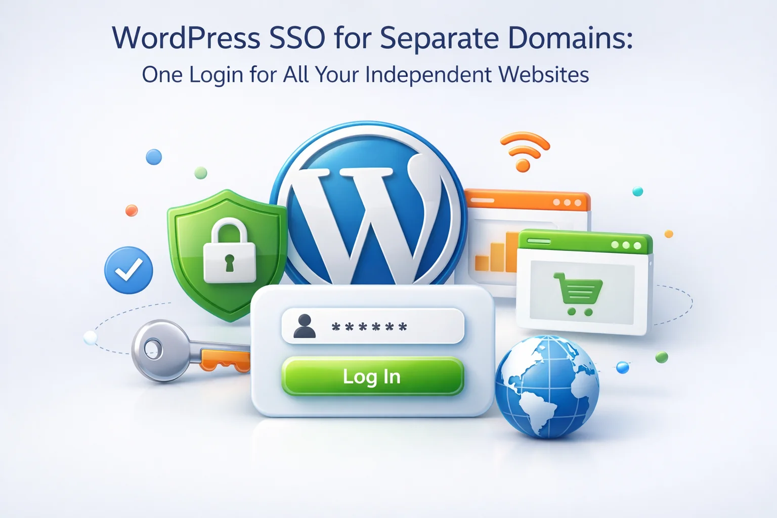 WordPress SSO single sign-on for separate domains one login authentication across independent websites guide 2026