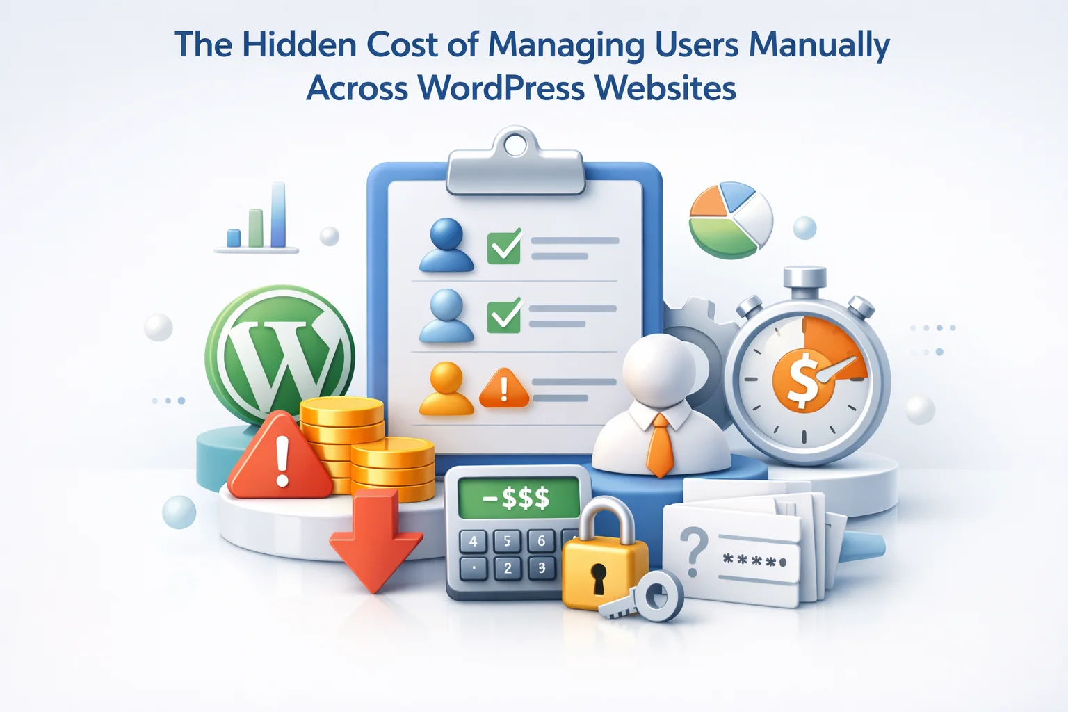 The Hidden Cost of ManagingUsers Manually Across WordPress Websites 1 The hidden cost of managing users manually across multiple WordPress websites – why manual CSV exports and copy-paste user management destroys team efficiency 2026