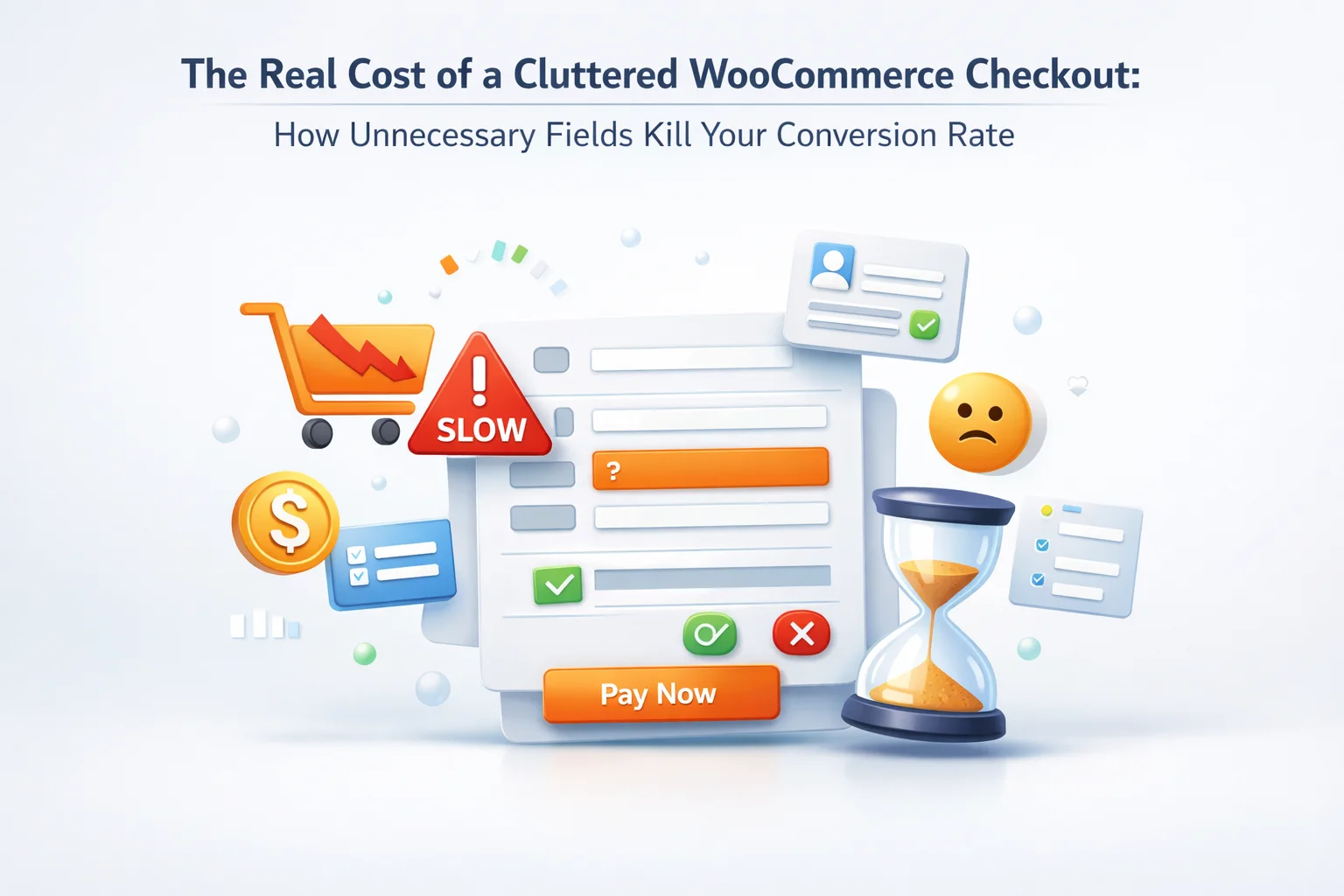 The real cost of a cluttered WooCommerce checkout – how unnecessary fields kill conversion rates and what to do about it