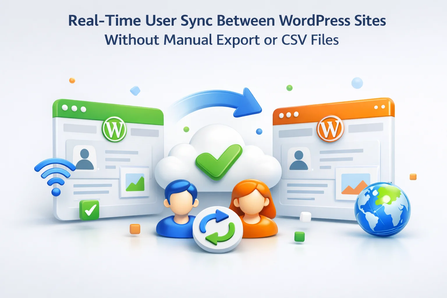 Real-time user sync between WordPress sites without manual CSV export or import automation guide 2026