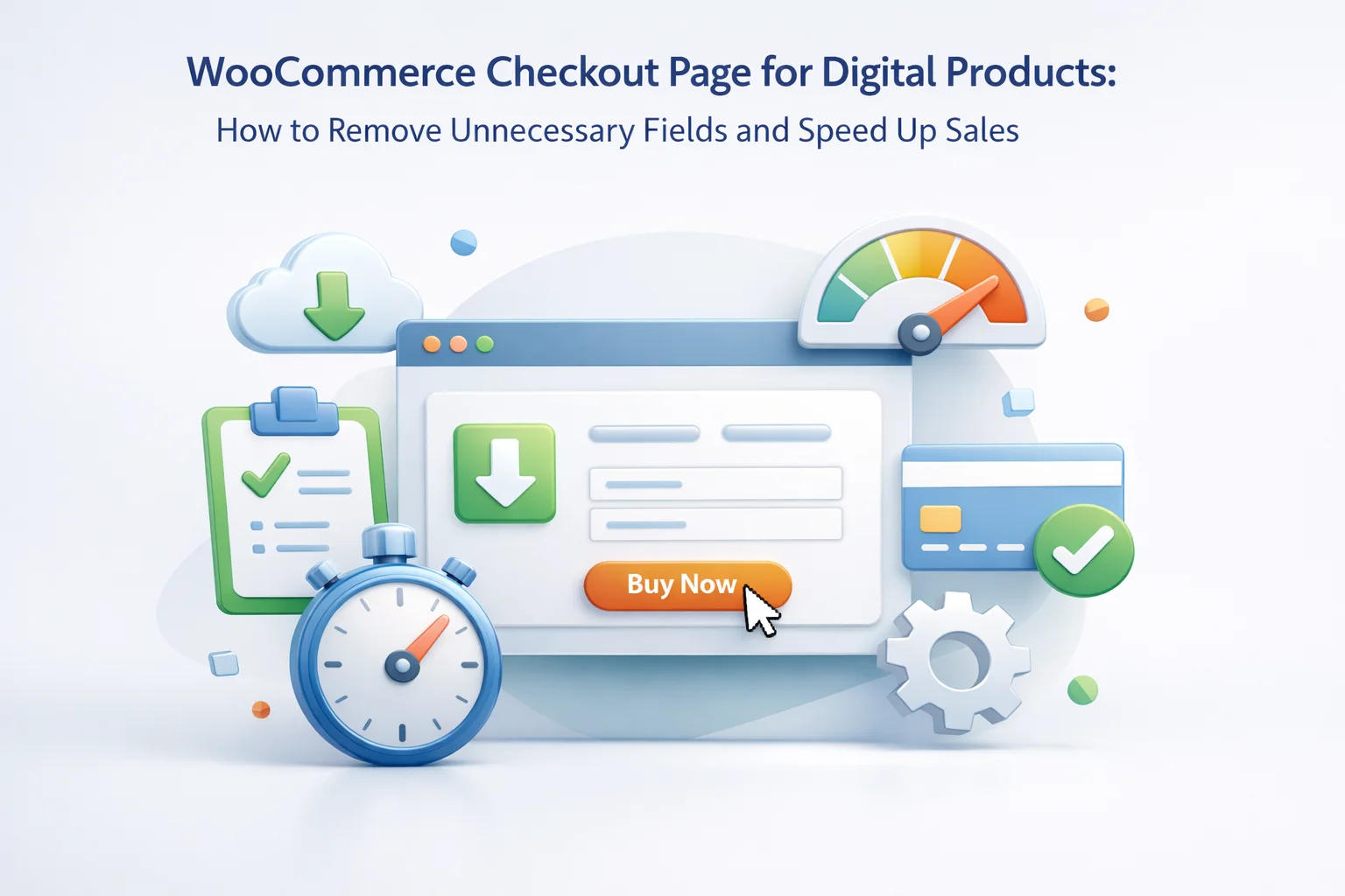 WooCommerce Checkout Page for Digital Products:How to Remove Unnecessary Fields and Speed Up Sales 1 WooCommerce checkout page for digital products – how to remove unnecessary fields, disable shipping address, and optimize checkout for digital downloads to increase conversion rates