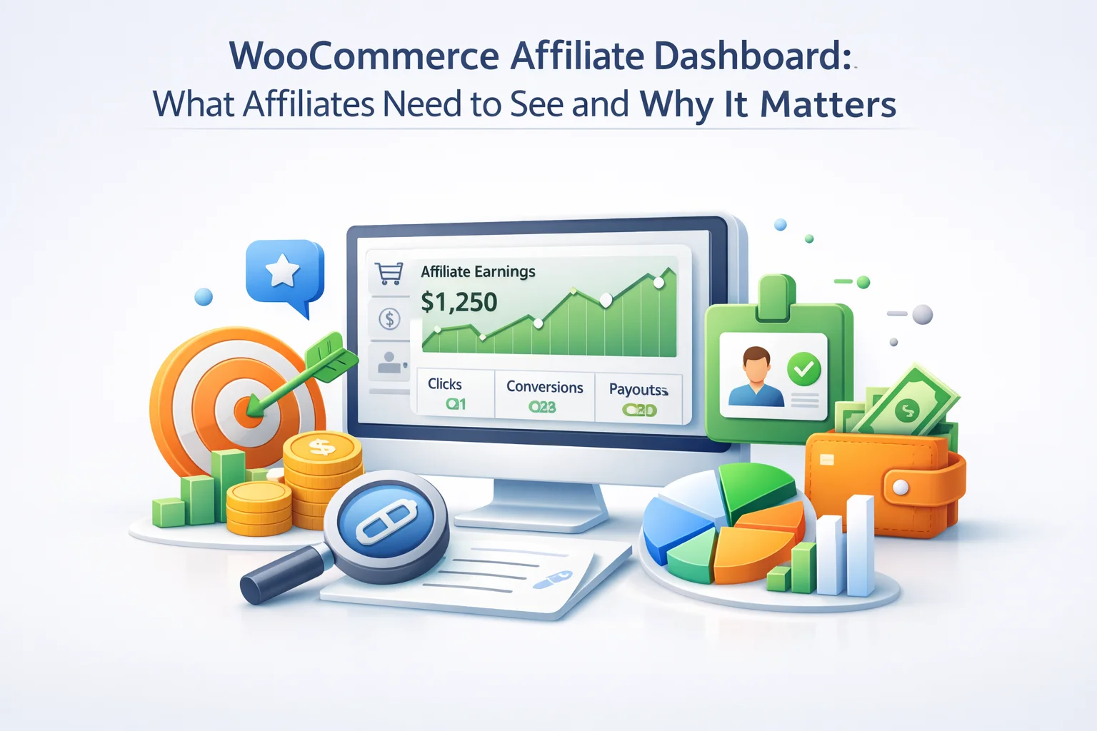 WooCommerce affiliate dashboard design guide 2026 – what affiliates need to see in their dashboard to stay engaged and actively promote your WooCommerce store