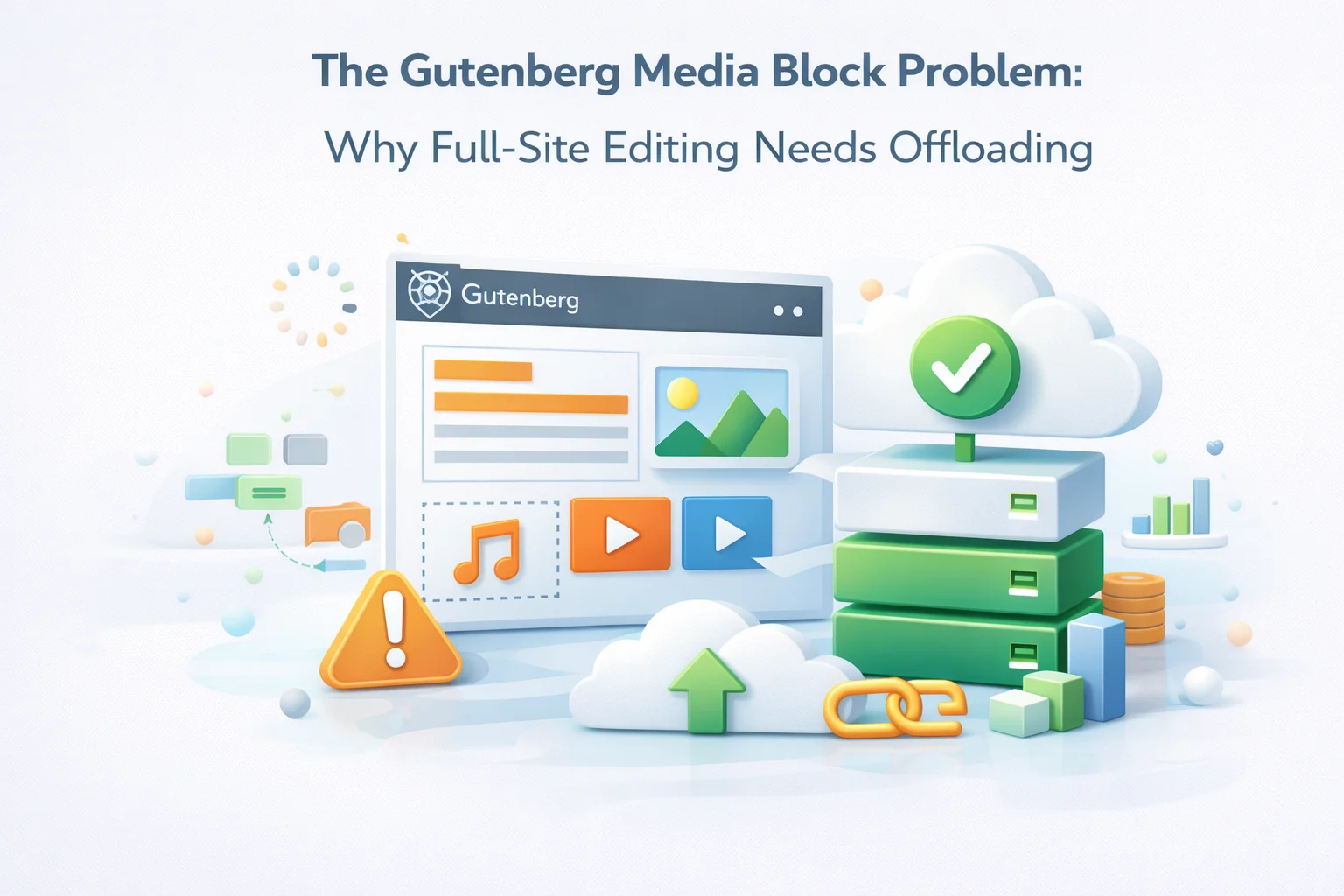 From cPanel to Control:Taking Back Your WordPress Media Strategy 1 WordPress site owner taking control of media strategy by moving from cPanel hosting storage to dedicated FTP media infrastructure with CDN delivery showing hosting independence