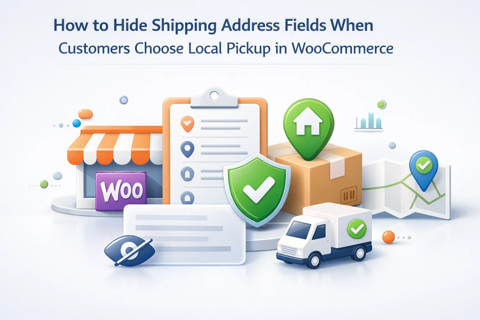 How to hide WooCommerce shipping address fields when customers choose local pickup – conditional checkout logic to remove address fields for click and collect orders