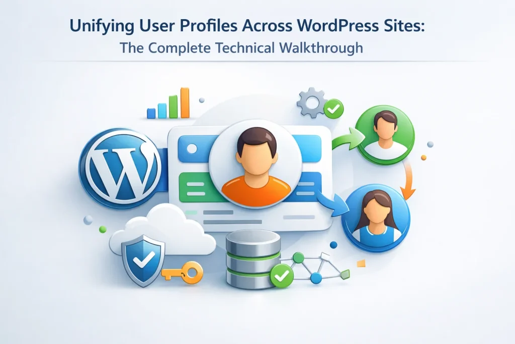 Unifying user profiles workflow illustration