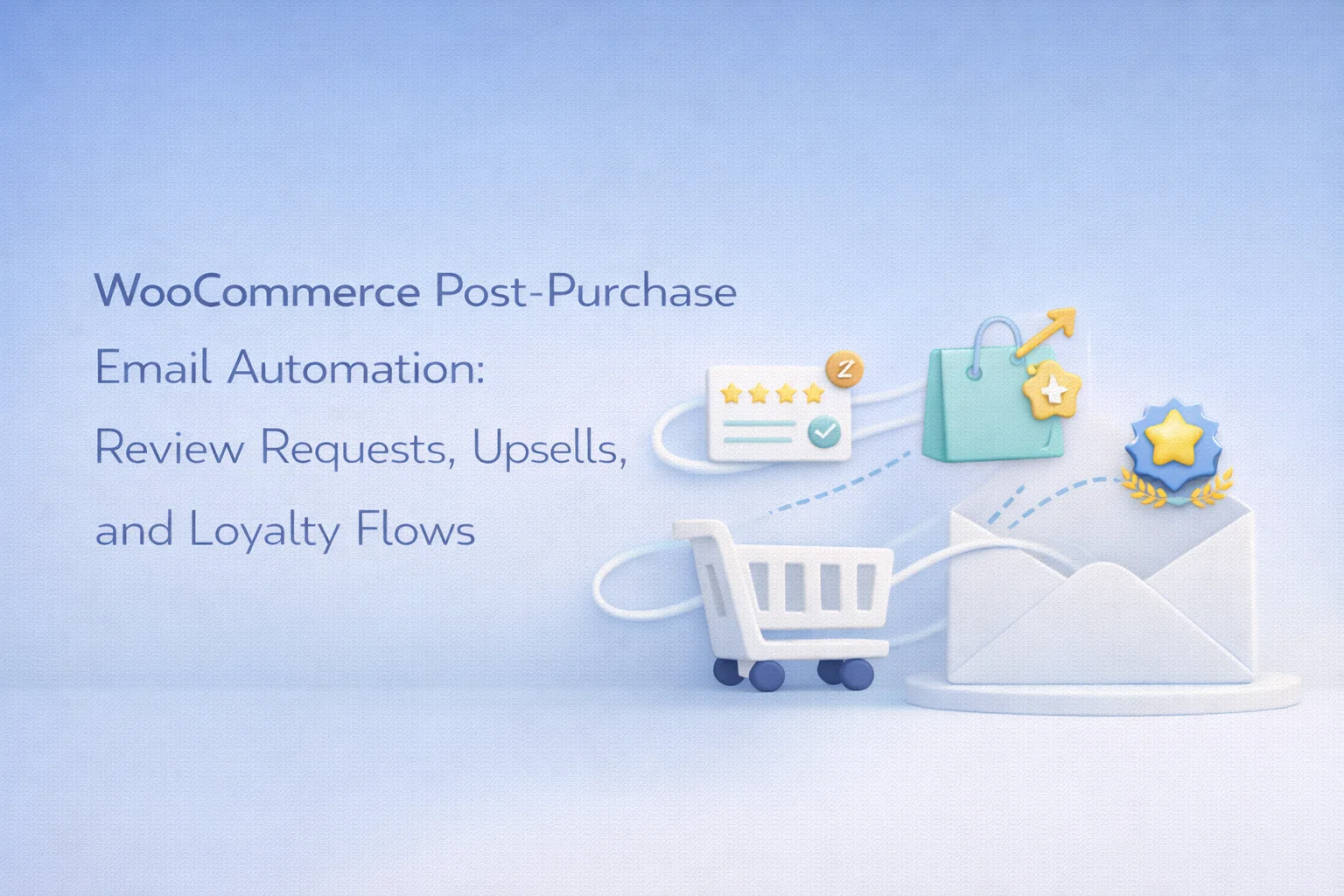WooCommerce post-purchase email automation for review requests upsells cross-sells and customer loyalty flows in 2026