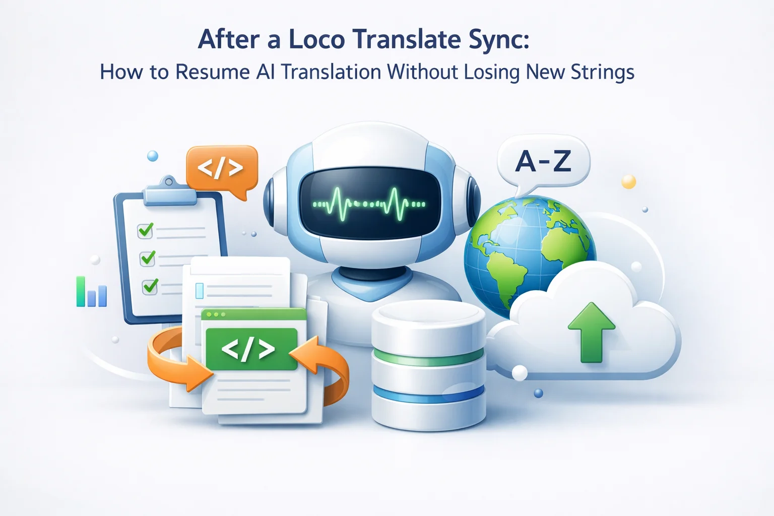 After Loco Translate sync resume AI translation safely without losing new WordPress strings PO MO gettext workflow WooCommerce theme plugin updates 2026 guide