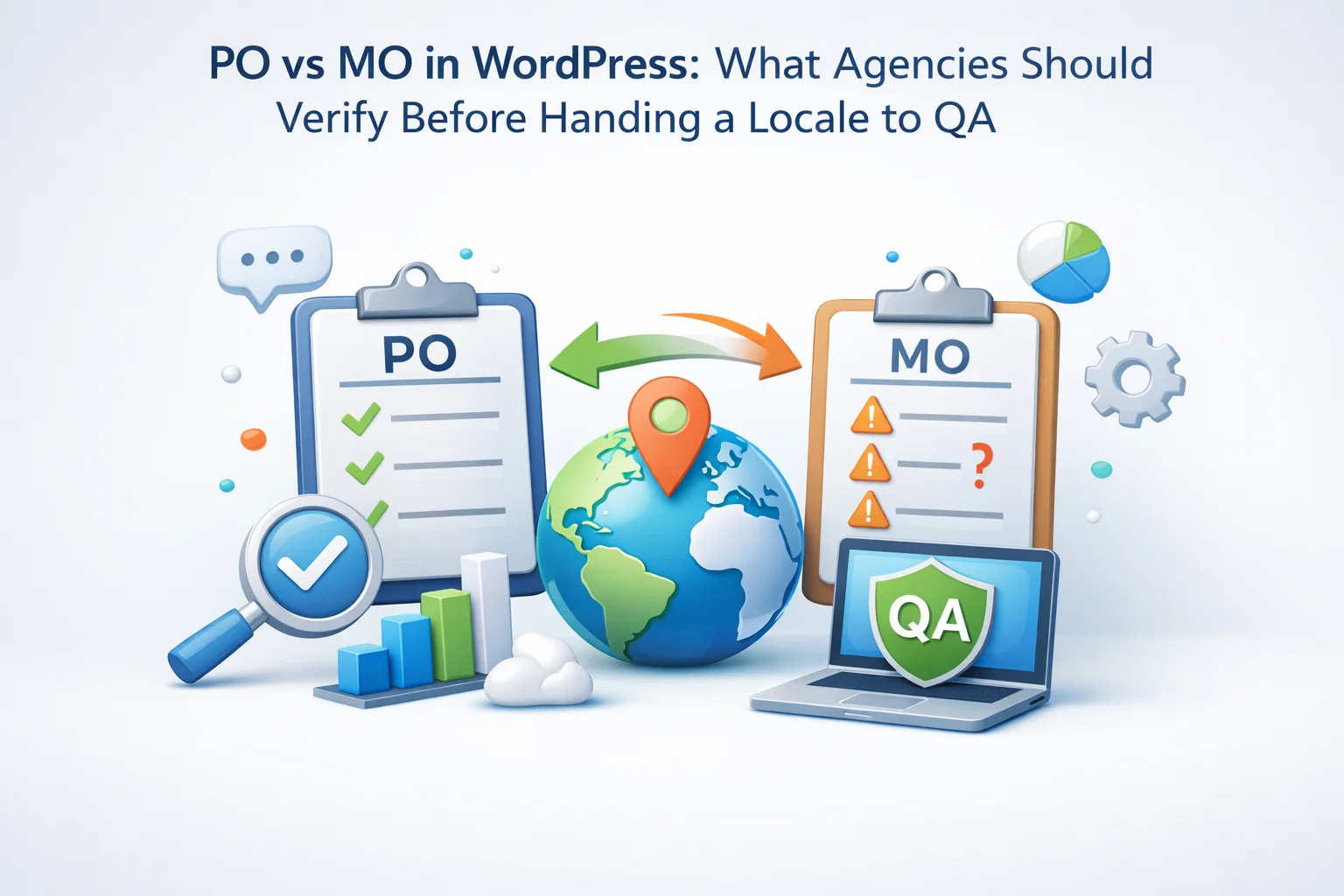 PO vs MO in WordPress:What Agencies Should Verify Before Handing a Locale to QA 1 PO versus MO gettext files in WordPress Loco Translate agency QA handoff checklist before locale testing WooCommerce multilingual 2026