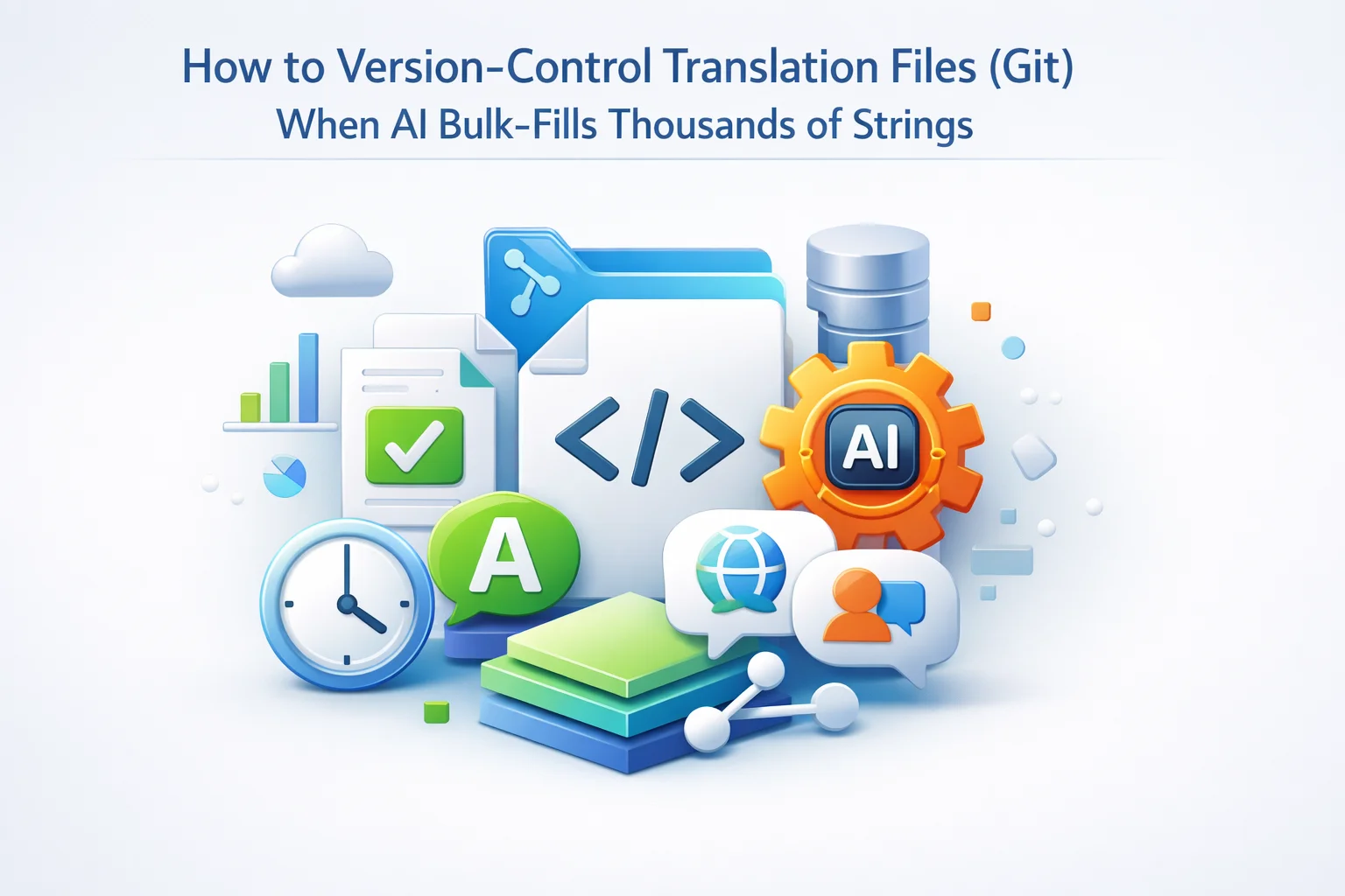 Version control Git workflow for WordPress gettext PO MO translation files when AI bulk fills thousands of Loco Translate strings developer guide 2026