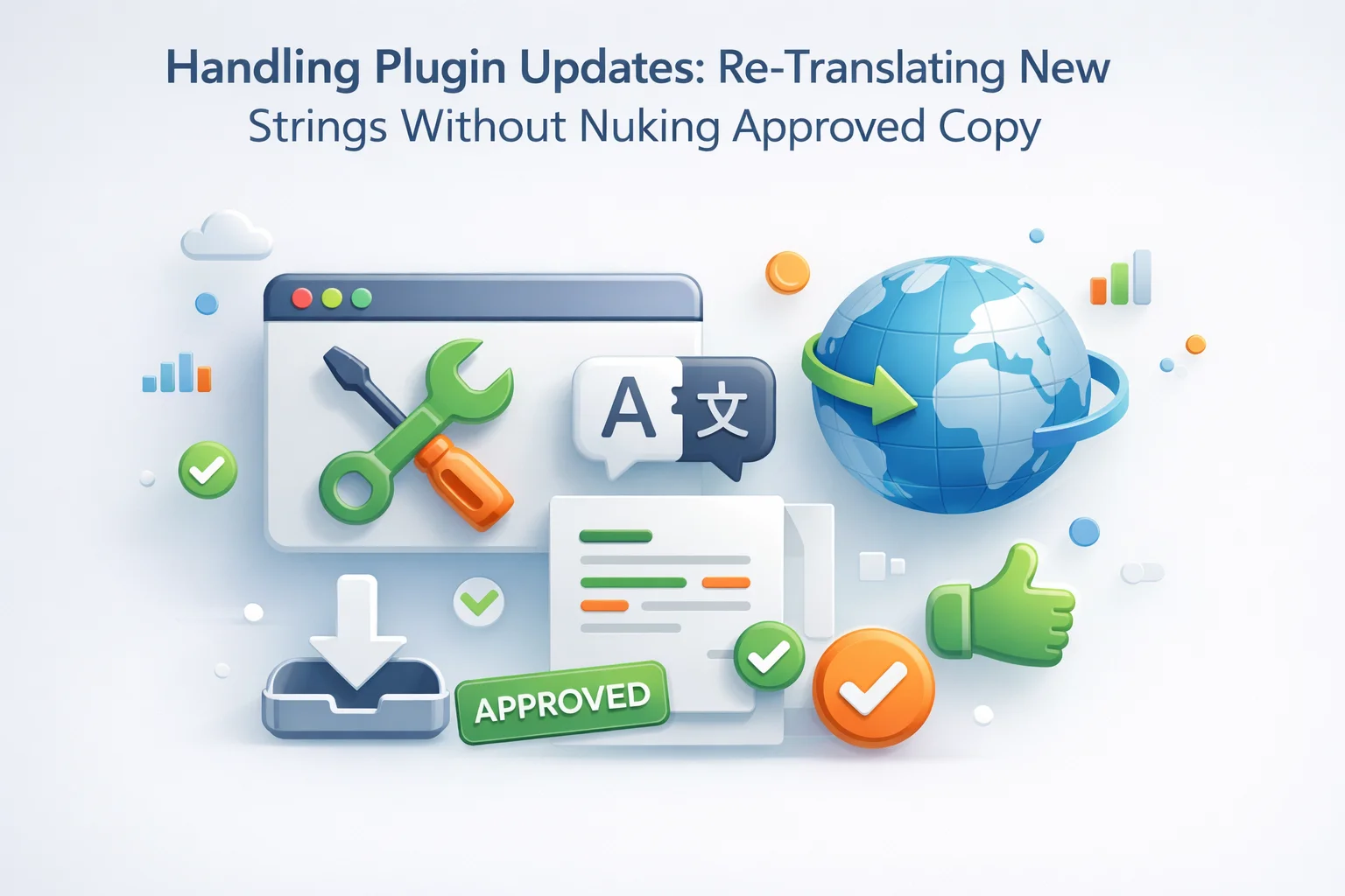 Handling WordPress plugin updates with Loco Translate and AI-assisted gettext retranslation preserving approved WooCommerce PO copy after vendor upgrades 2026
