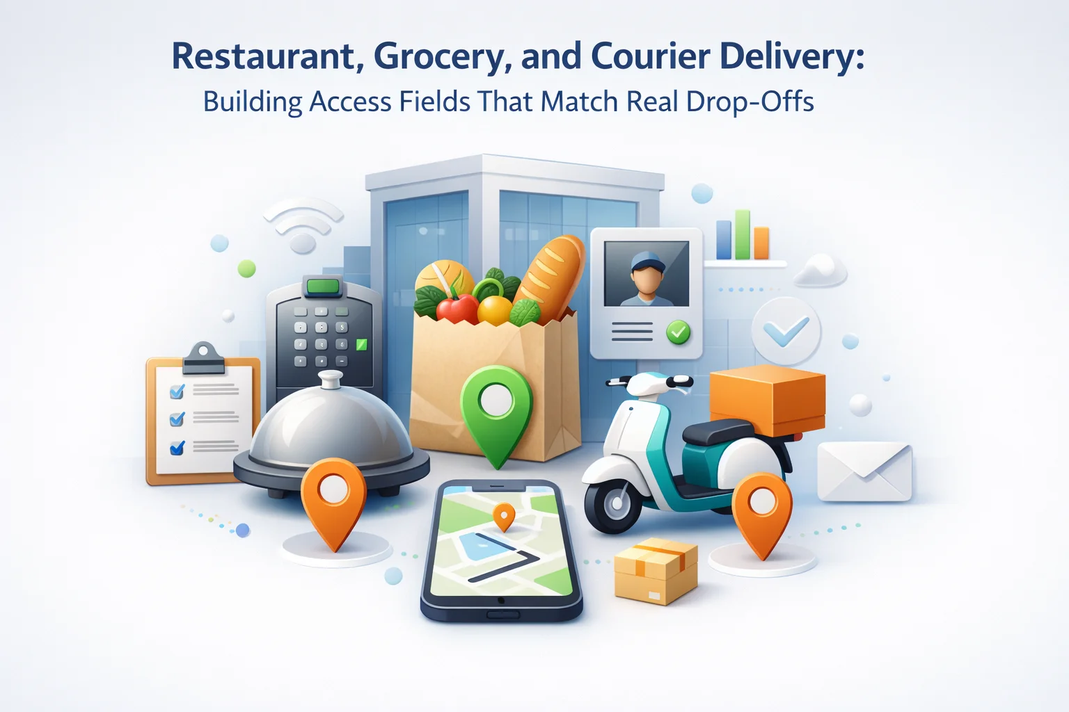WooCommerce restaurant grocery courier checkout building access gate codes elevator delivery instructions local delivery fields 2026
