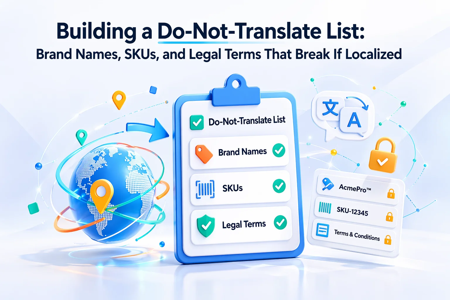 Building a do-not-translate list for WooCommerce Loco gettext brand names SKUs legal terms protected strings WordPress localization 2026