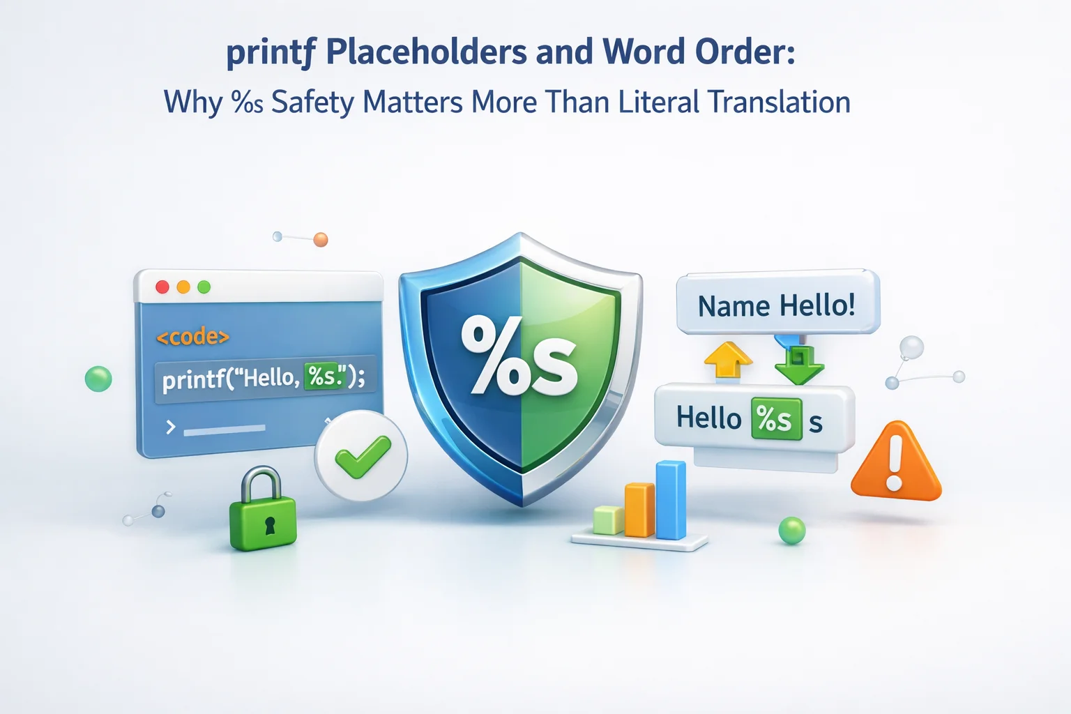 printf placeholders and word order safety in WordPress Loco gettext WooCommerce sprintf strings AI translation 2026