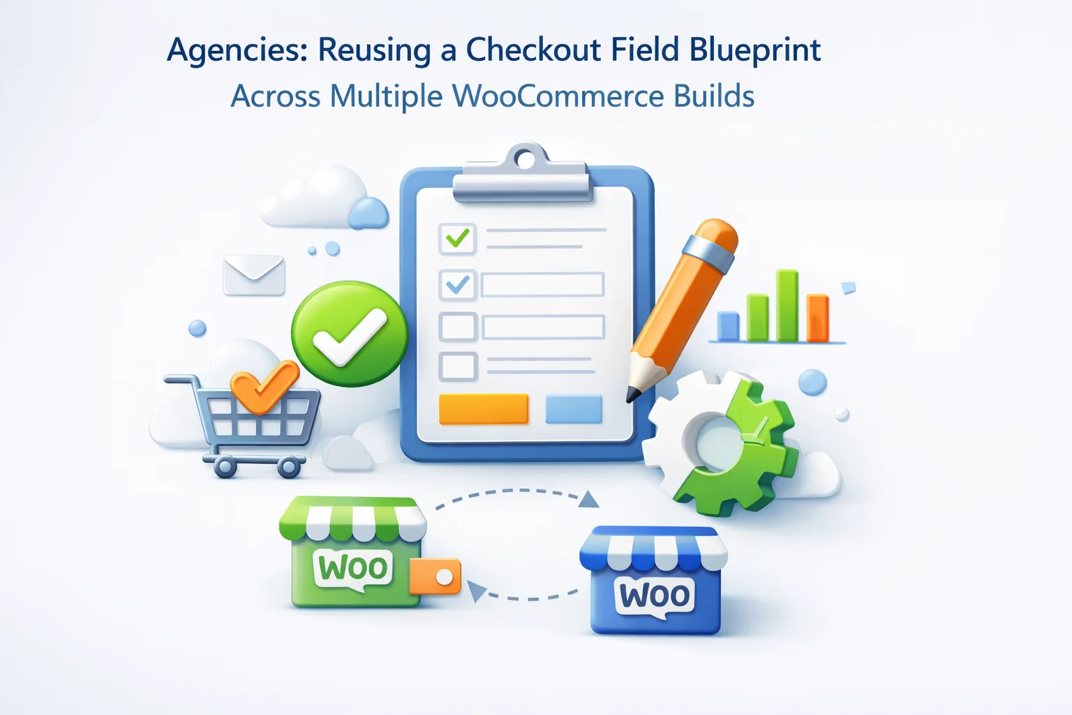 Agency blueprint for reusing WooCommerce checkout field configurations across multiple client builds portable JSON field maps staging production handoff 2026