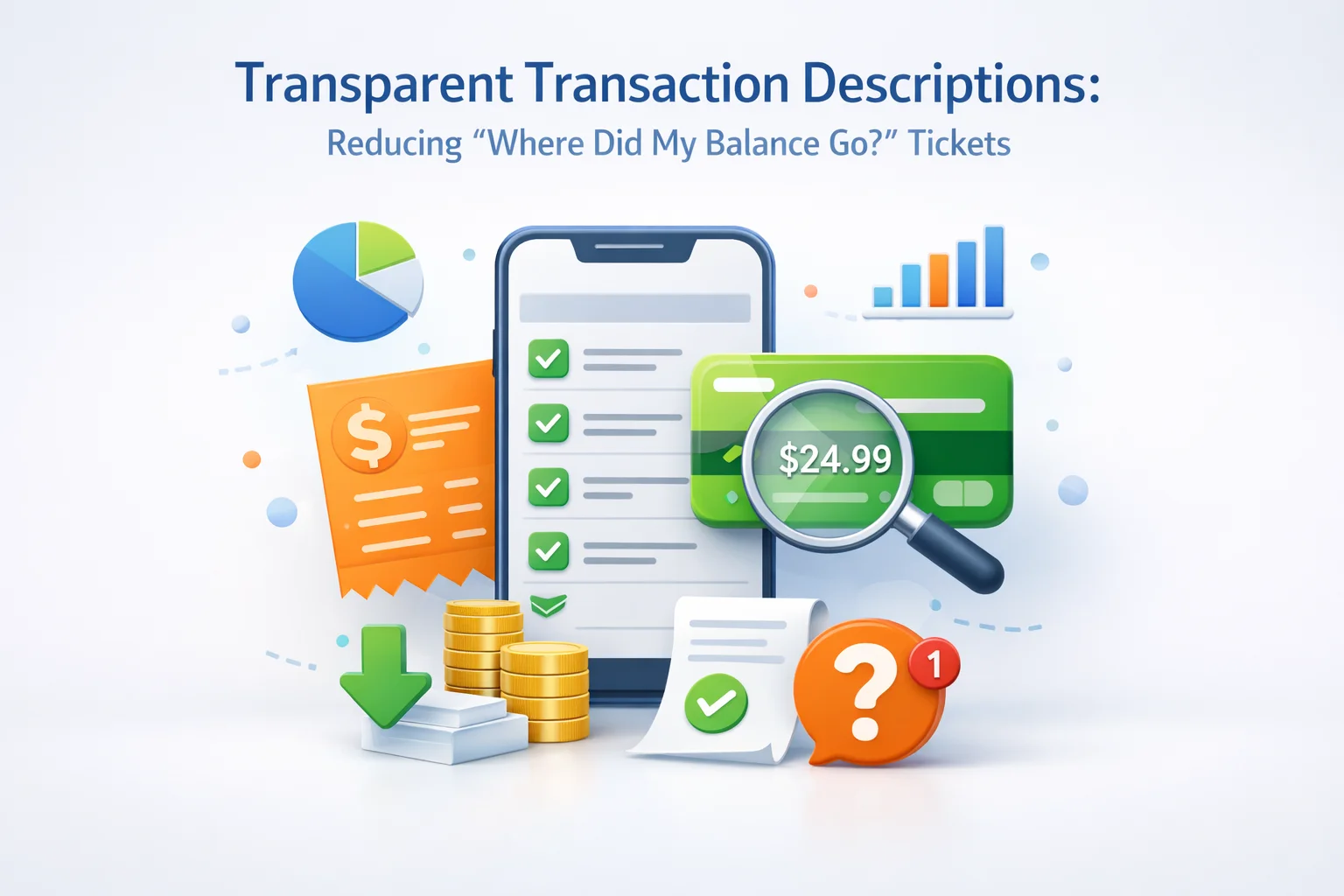 Transparent WooCommerce wallet transaction descriptions showing readable ledger lines that reduce where did my balance go support tickets for customers viewing history in My Account 2026