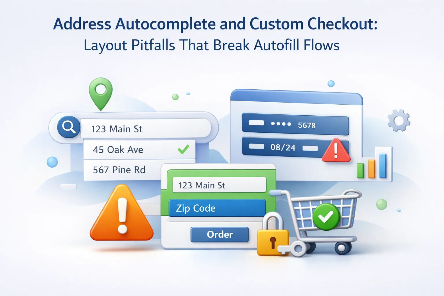 WooCommerce checkout address autocomplete browser autofill custom fields layout pitfalls 2026