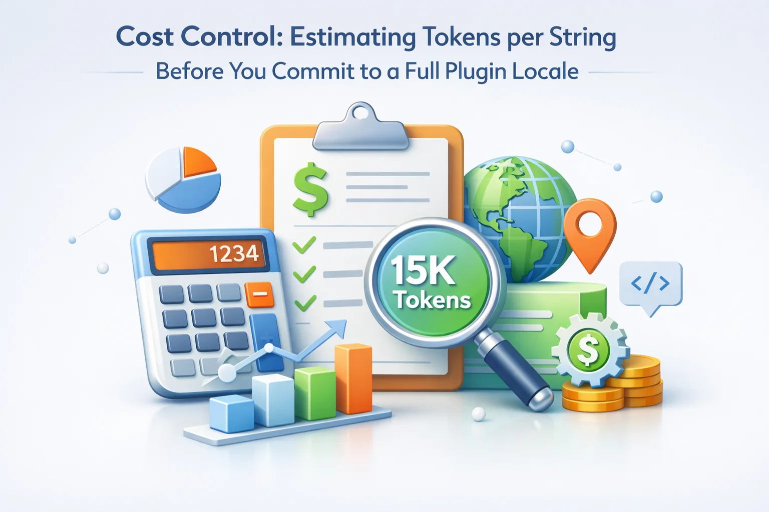 Cost control for WordPress plugin localization estimating API tokens per gettext string before committing to full Loco Translate locale WooCommerce 2026