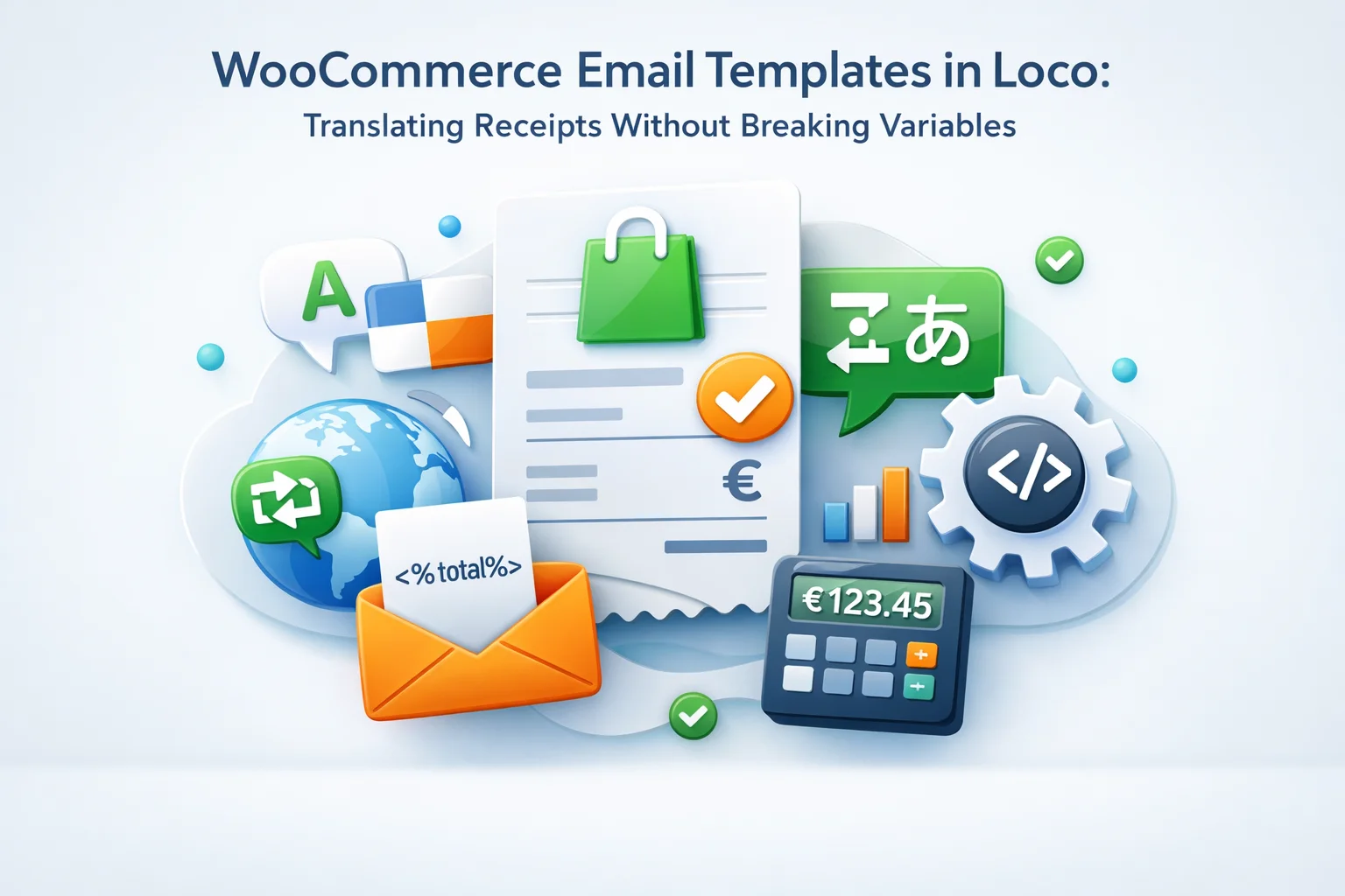 Translating WooCommerce email templates and order receipts in Loco Translate without breaking printf variables and HTML placeholders WordPress 2026