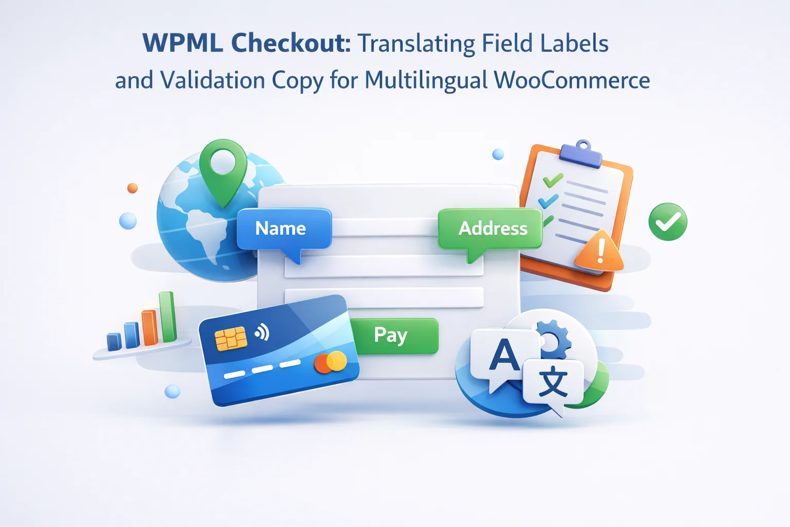 WPML WooCommerce checkout translate field labels validation multilingual RTL 2026