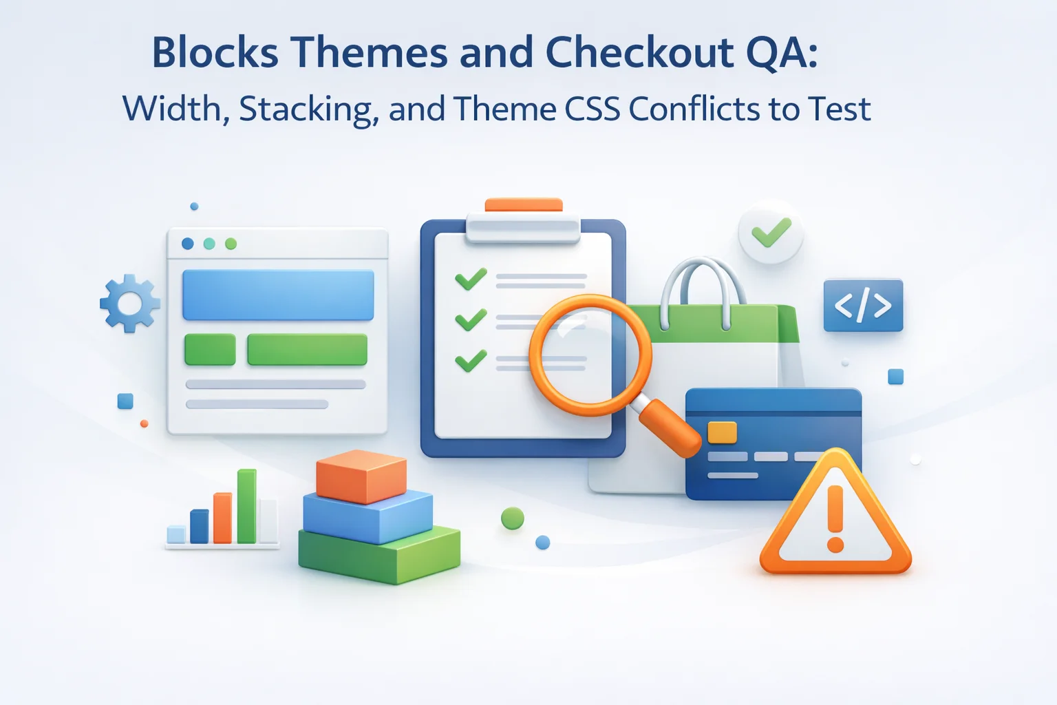 WooCommerce Block theme checkout QA width stacking CSS conflicts custom fields testing 2026